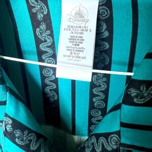 Disney Turquoise and Black Snake Pattern Shirt